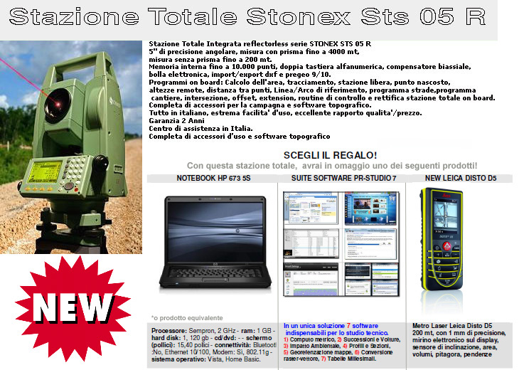 Stazione totale in offerta stonex, stonex le stazioni totali del futuro in offerta in combinata con un bellissimo notebook asus ad un prezzo irripetibile entra anche tu nel mondo delle stazioni totali Stonex